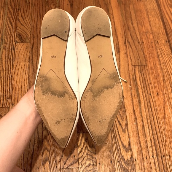 White Halogen Gladiator Flats with pointed toe ~ Size 6.5 - Picture 3 of 3